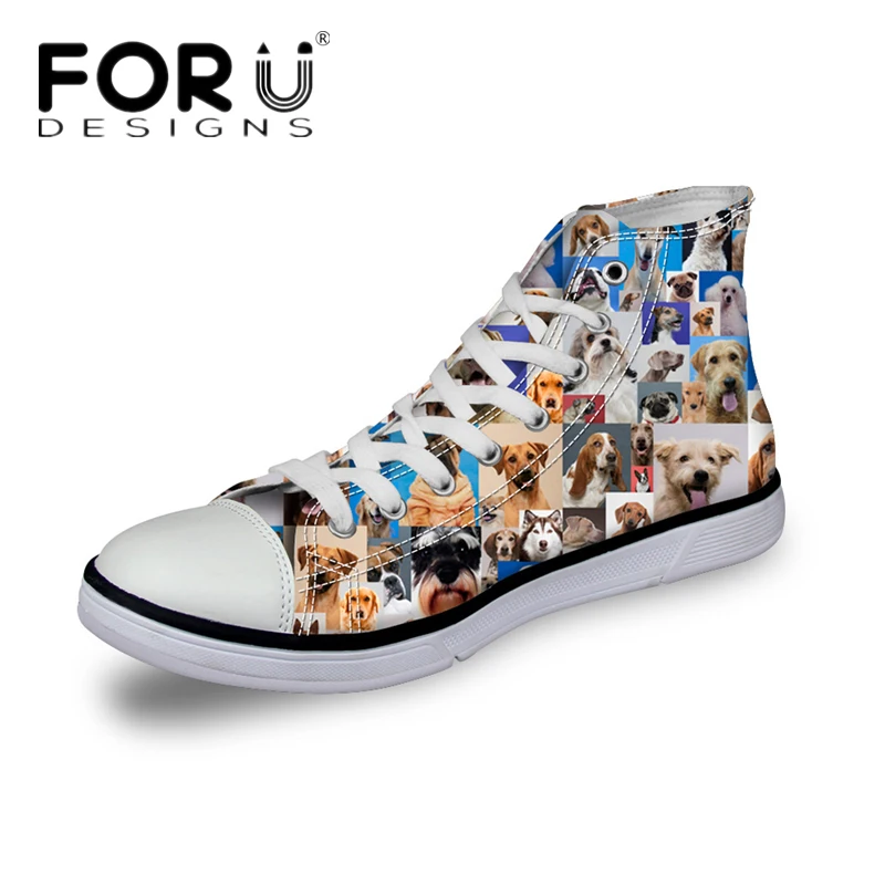 FORUDESIGNS милые животные Shirina Женские повседневные вулканизированные туфли 3D Собака