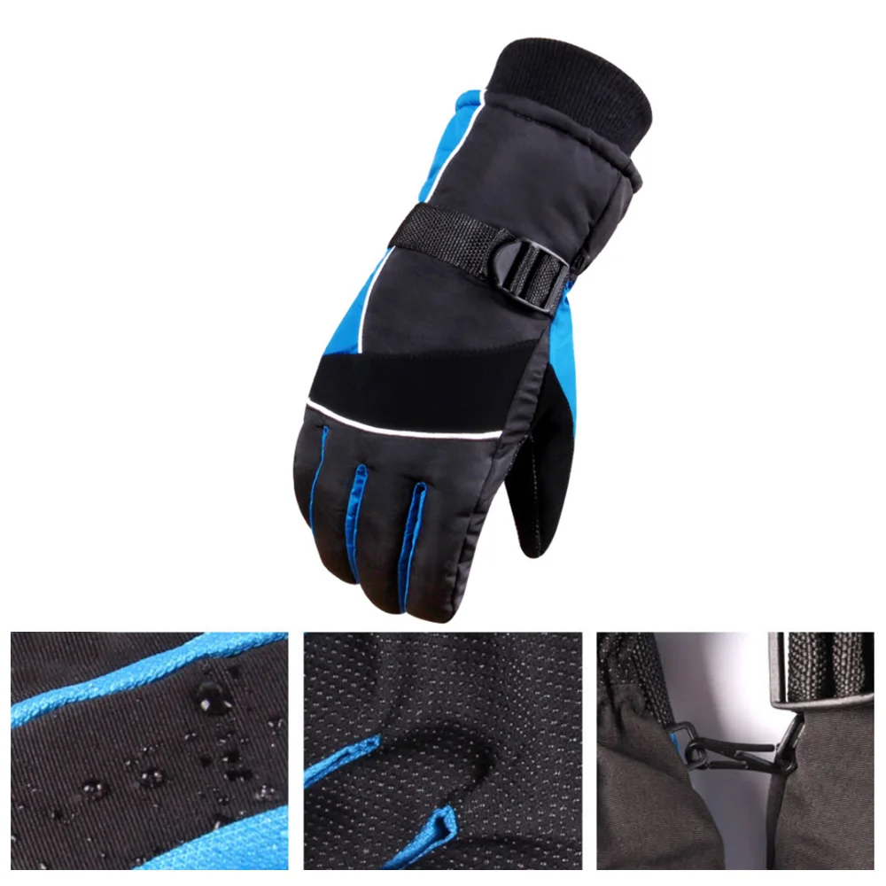 Женские мужские лыжные перчатки снегоходы мотоциклетные зимние перчатки ветрозащитные водонепроницаемые зимние перчатки унисекс