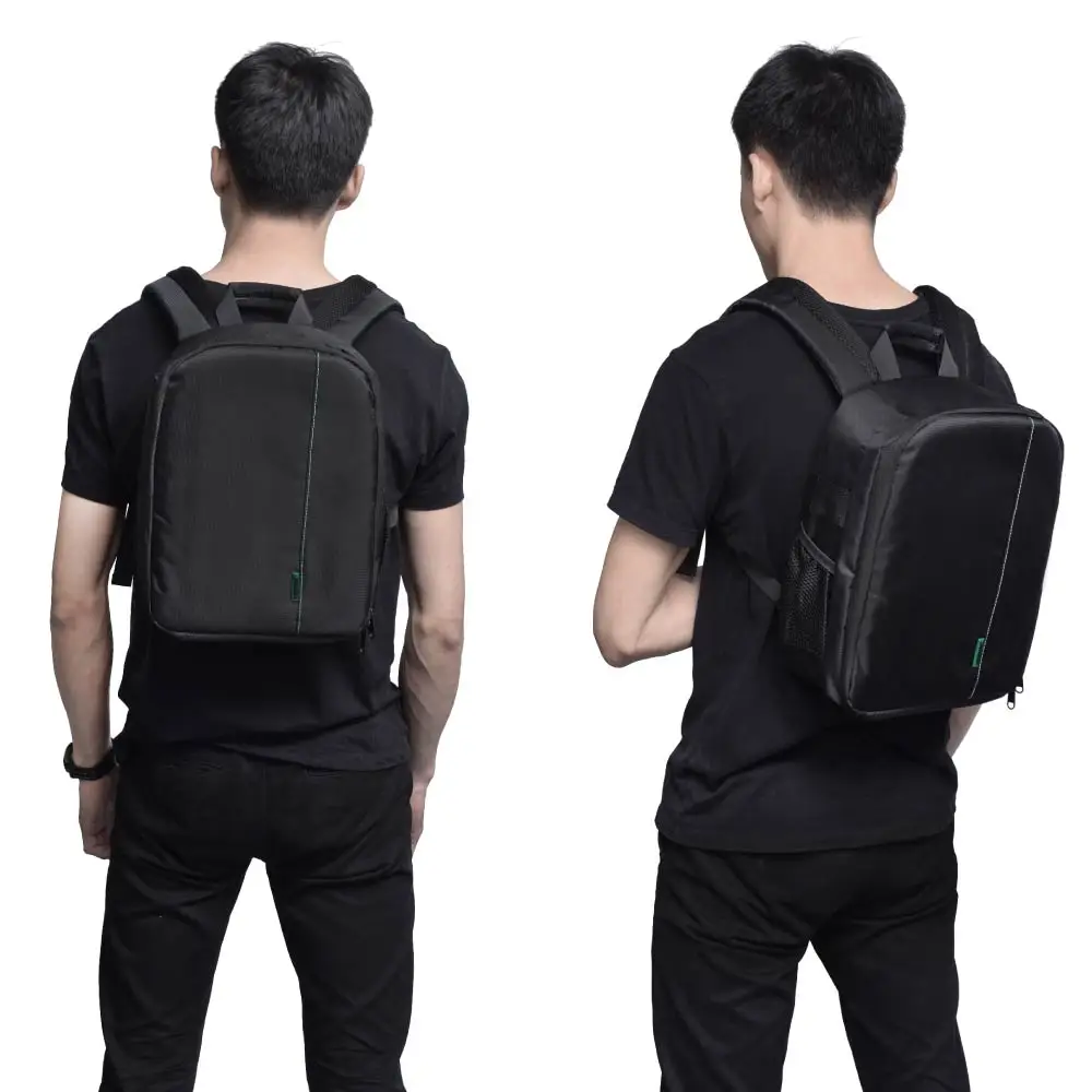 Camera Waterproof Digital DSLR Photo Video Bag Case Padded Backpack + Mini Lock for Nikon Canon Camera Flashlight & Accessories