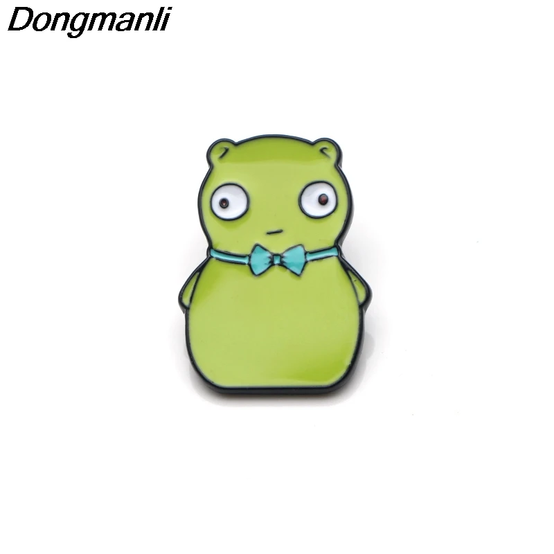 P3301 Dongmanli милые Боба гамбургеры Kuchi Kopi эмалированные булавки и броши для женщин мужчин нагрудные булавки рюкзак сумки значок подарки
