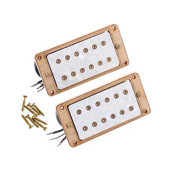 

New 2 Pcs Electric Guitar Pickup Humbucker Musical Instrument Accessories Replacement Parts LMH66