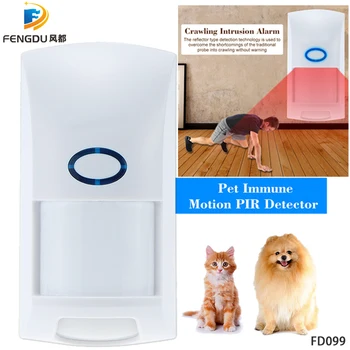 

Wireless 433mhz Intelligent PIR Motion Sensor Alarm Detector For GSM PSTN Home Burglar Alarm System Security