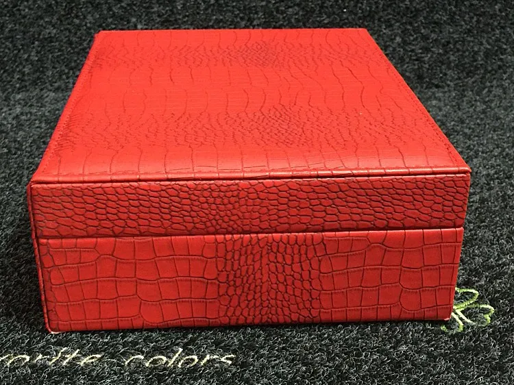Ящерица узор искусственная кожа шкатулка принцесса коробка для хранения ювелирных изделий высокое качество 4 цвета шкатулка для ювелирных изделий Подарочная коробка для женщин