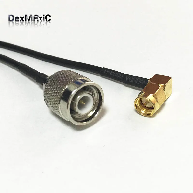 1pc wireless modem extension cable SMA male right angle 90 degree to