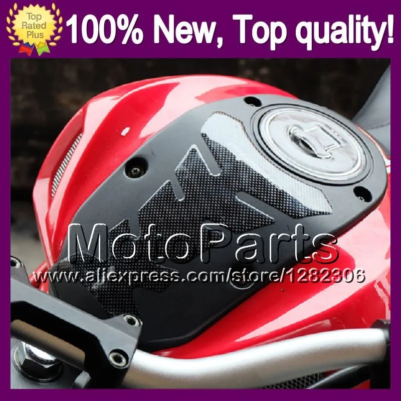 Углеродного волокна танк для KAWASAKI ниндзя ZX250R 08 12 ZX 250r 250 ZX250 2008 2009 2010 2011 2012 1E / 9 Pad
