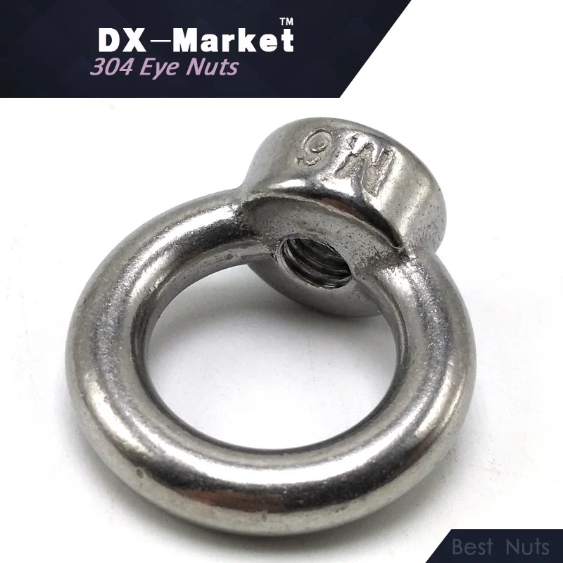 M16 , 4pcs , 304 stainless steel Metric eyenut , lifting ring nuts