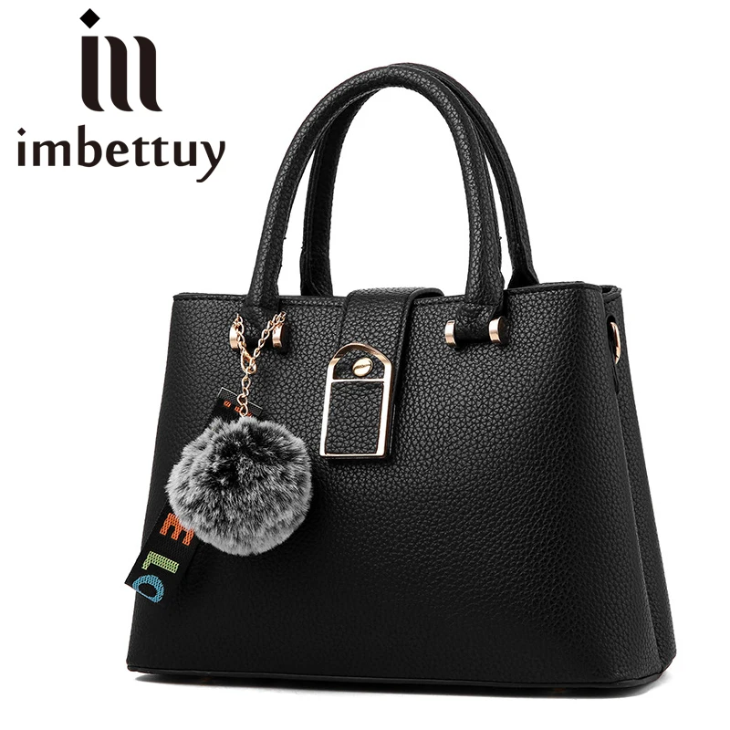 

Imbettuy Brand Fashion Fur Women Bag Handbags Women Famous Designer Women Leather Handbags Luxury Ladies Hand Bags Shoulder Sac