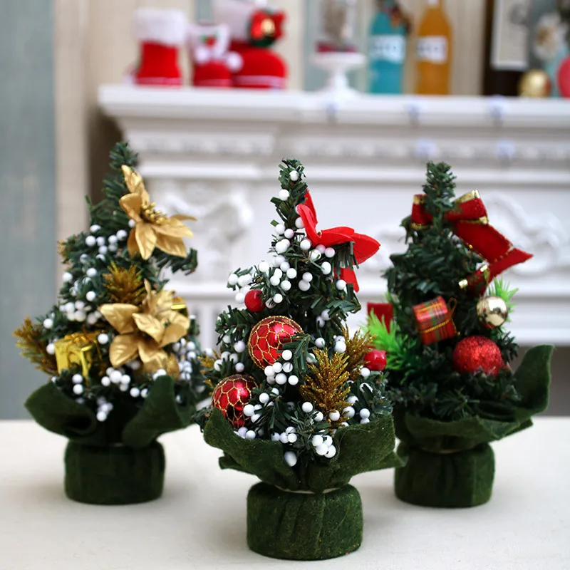 Mini Christmas Tree Ornaments Artificial Xmas Small Pine Decorations Mini Christmas Tree Ornaments Artificial Xmas Small Pine Decorations Desktop Christmas Festival Party Home Decor-in Trees from Home & Garden on ... - Mini Christmas Tree Ornaments Artificial Xmas Small Pine Decorations