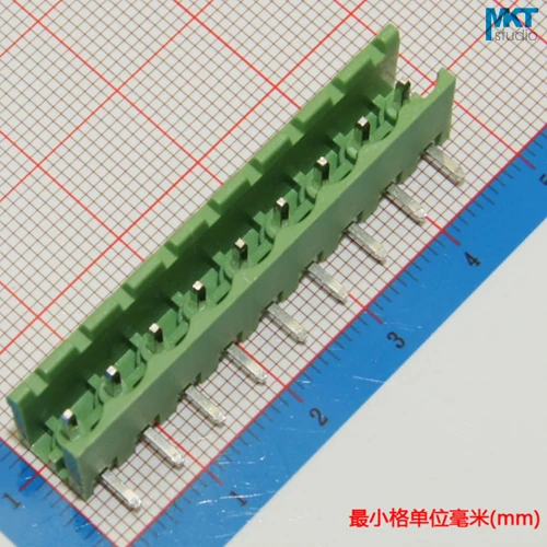 

10Pcs 9P 5.08mm Pitch Open Sides Right Angle Pin Male Terminal Block Sample