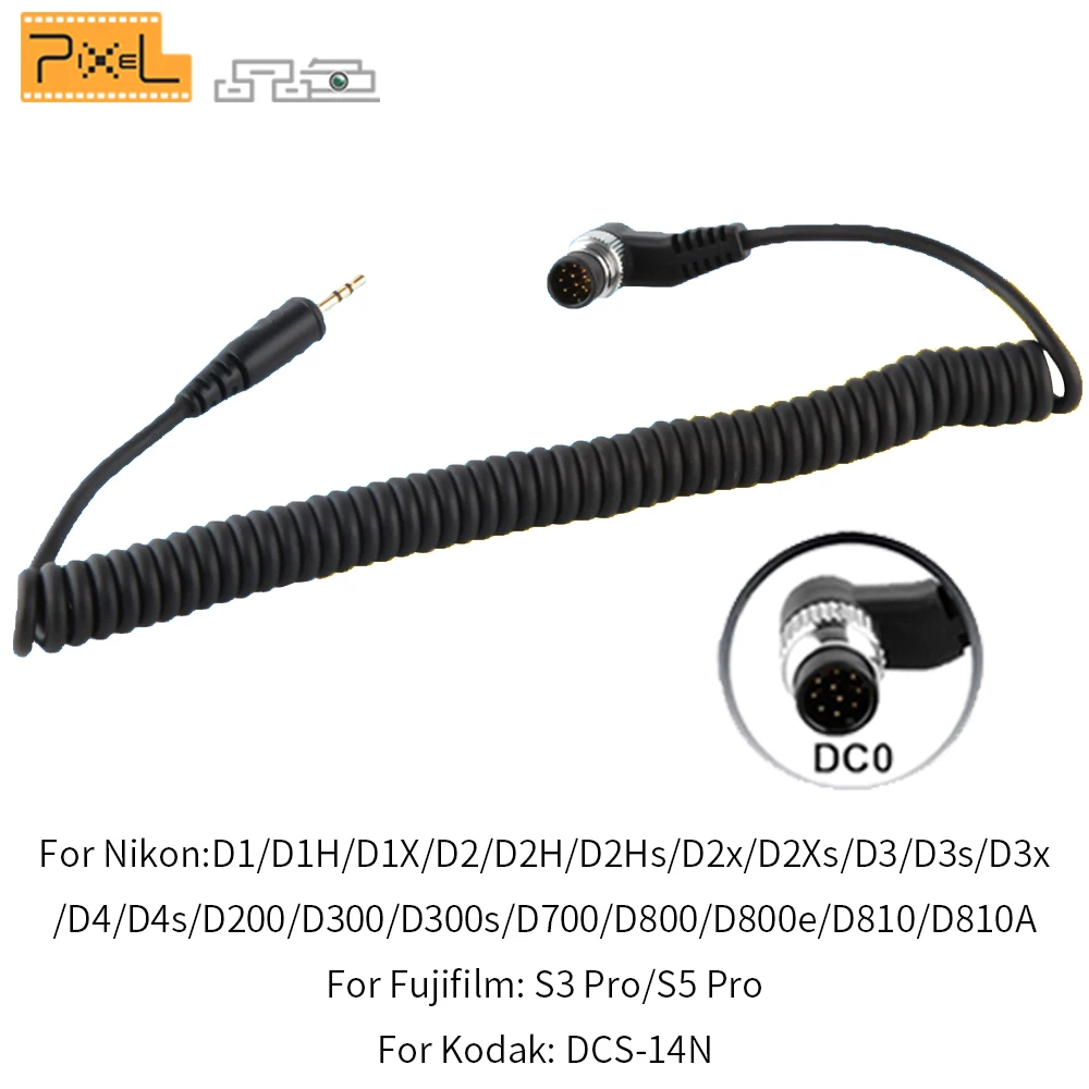 1.5M Wireless Remote Control Shutter Release Cable PIXEL CL DC0 For Nikon D90 D3100 D1 TC 252 TW