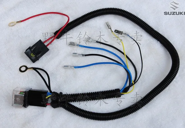 Motorcycle Horn Modified/Refitted Wire/Cable Set (With 80A Electric