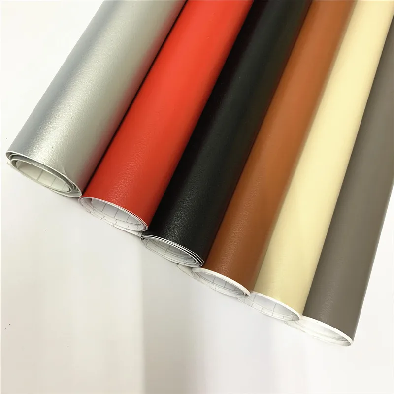 

40cmx152cm Leather Grain Texture Vinyl Car Wrap Sticker Decal Film Sheet Adhesive Sticker Interior Car Styling Covering Wrapping