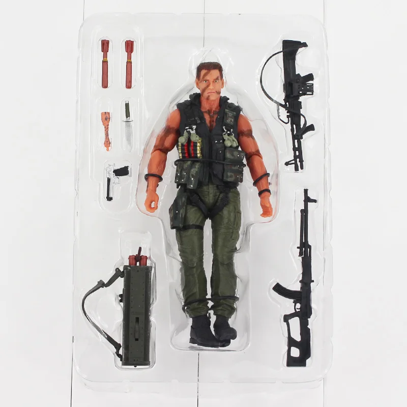 18 см NECA Арнольд Шварценеггер фигурка Терминатор T 800 Коммандо с винтовочным ножом