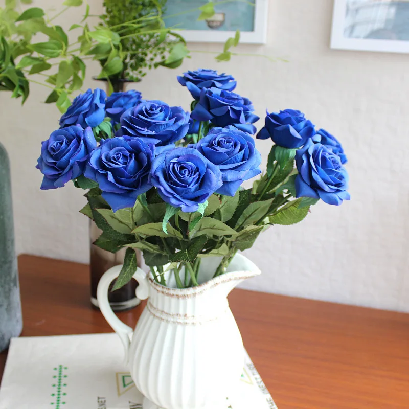 Best Sale Artificial Fake Flower Without Vase Rose Flowers Artificial