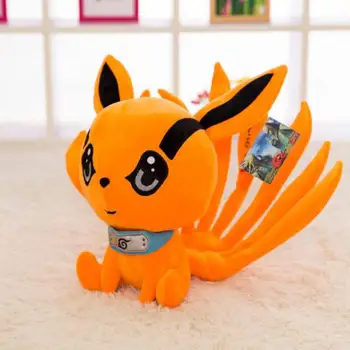 

30cm Anime Naruto Uzumaki Kyuubi Kurama Nine-tales Fox Demon Plush Soft Animal Stuffed Toy Doll For Girls Kids Lover Best Gifts