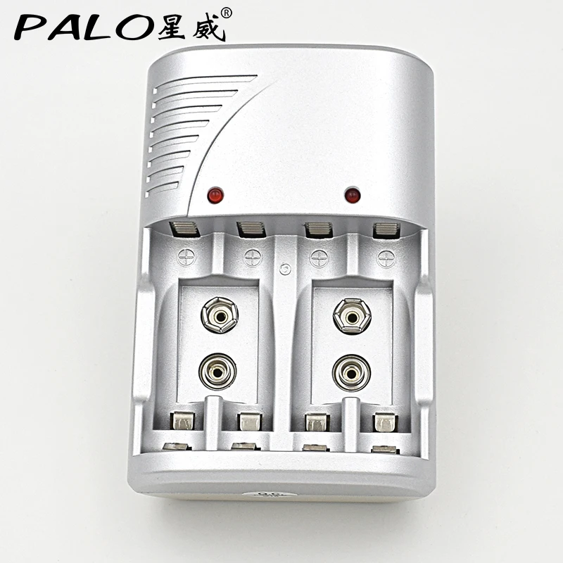 

4 Slots 1.2v AA AAA 9v (6F22)Nimh Nicd Led Indicator Battery Charger