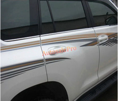 Нижняя рамка из нержавеющей стали отделка порога 6 шт. крышка для Toyota Prado Fj120 2003 2004