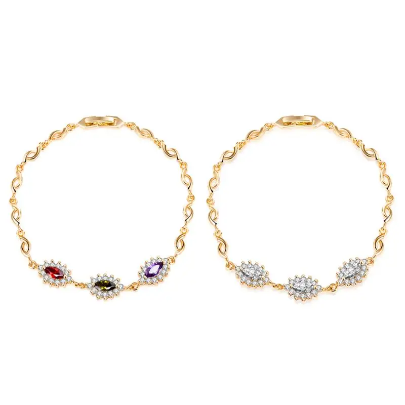 

Fashion bracelet Bangle AAA Fashion Women Luxury Colorfulzircon Birthday Gift Environmental Micro-Inserted Stones Jewelry