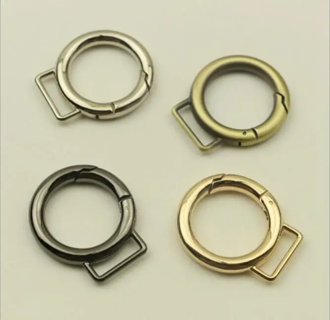 

(10 pieces/lot) Bags Handbags Shoulder straps Link 22mm Open spring coil DIY Bag hook Hardware accessories