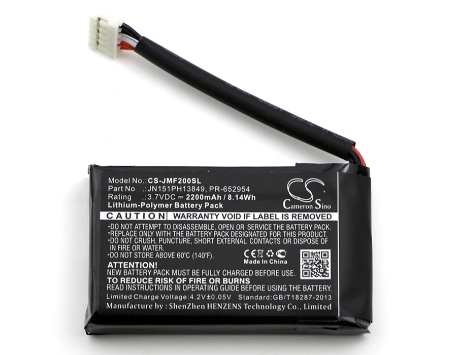 

Cameron Sino 2200mAh Battery PR-652954 for JBL Flip 2 (2014 ), Flip II, please check the connector is 3 wires or 5 wires