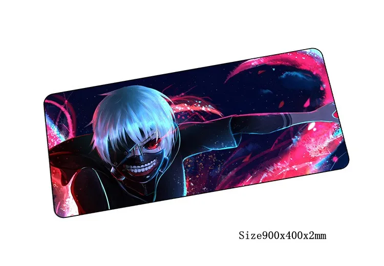 Одежда с надписью «Tokyo Ghoul коврик для мыши 900x400 мм коврик для мыши компьютер коврик для мыши с изображением очаровательной игровой коврик геймер клавиатура, Мышка для ноутбука коврики - Цвет: size900x400x2mm