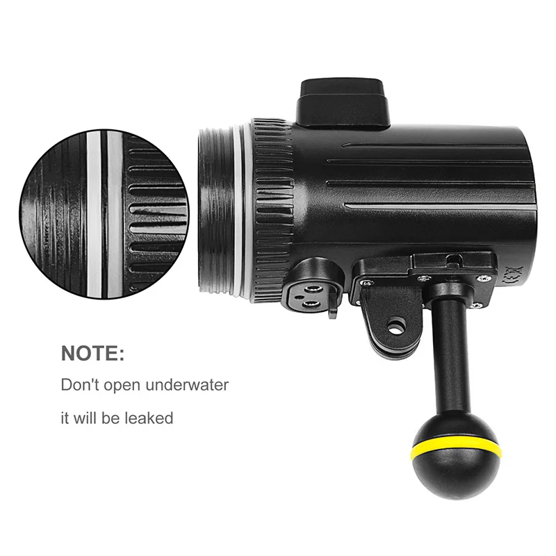 

LED Diving Light 60m Waterproof Dimmable Underwater Fill Lights for Gopro Hero 6/5/5S/4/4S/3+ @JH