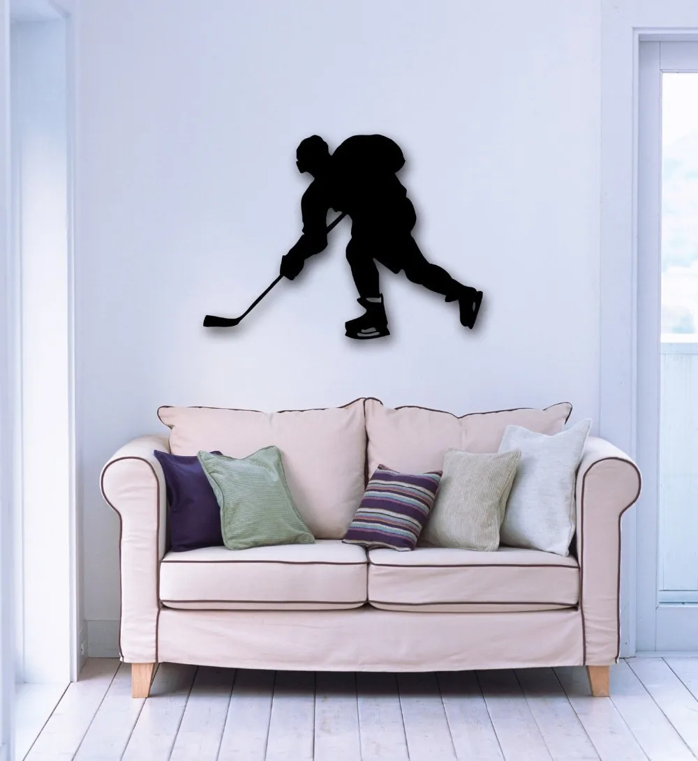 Wall Stickers Vinyl Decal Hockey Player Sport Sportsman Gymin Wall
