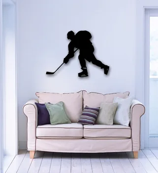 

Wall Stickers Vinyl Decal Hockey Player Sport Sportsman Gym