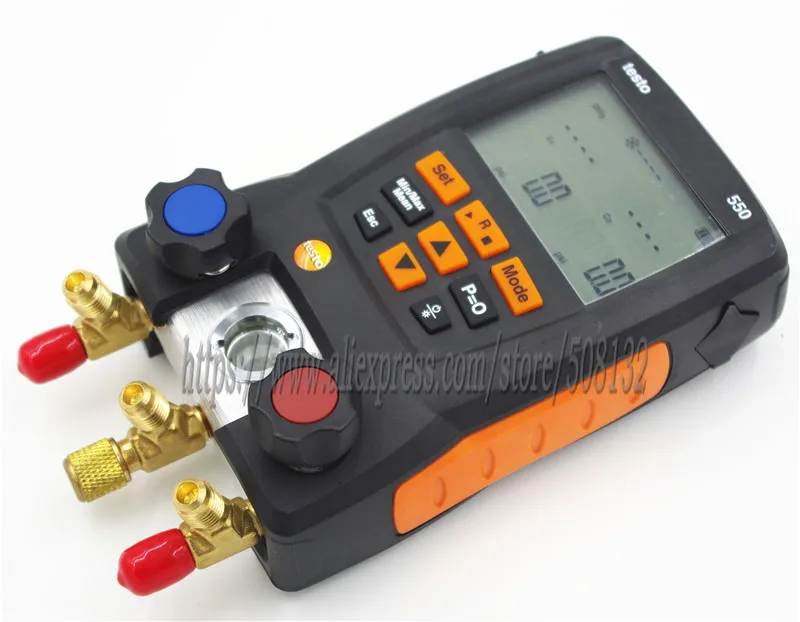 Цифровой манометр Testo 550 с Bluetooth / APP 0563 1550 2 щупами|gauge digital|digitizing probegauge meter |