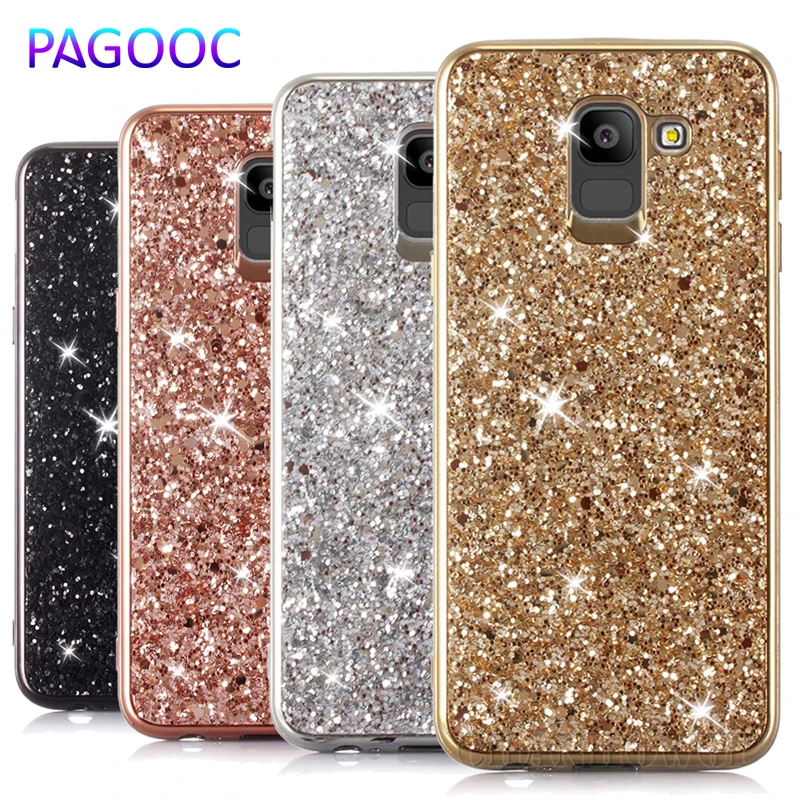 

Bling Glitter Silicon Soft Case For Samsung Galaxy S8 S9 S7 Edge A3 A5 A7 J3 J5 J7 2016 2017 S8 S9 Plus Cover Phone Case Bags