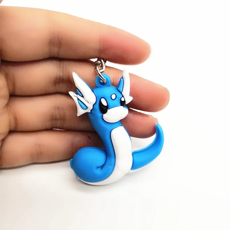 Аниме мультфильм с покемоном брелок ПВХ косплей Пикачу Snorlax Charizard Милая Новинка смешной кулон Подарки для женщин и детей брелоки - Цвет: 18