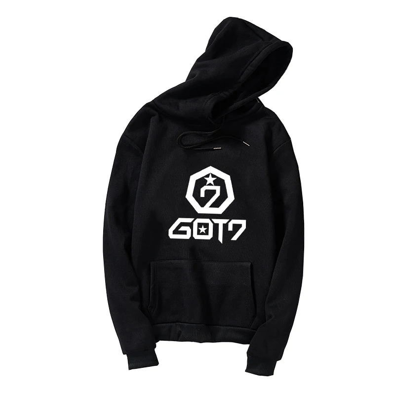 Kpop GOT7 Hoodies Women Men Casual Harajuku Loose Oversized Pullover Sweatshirt Unisex Fleece Printed Tracksuit Moletom Feminino (1)
