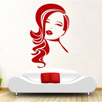 

Wall Decal Sticker beauty salon girl hair haircut makeup manicure nail