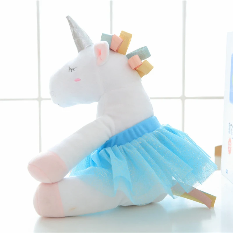 30cm 1pc Kawaii Ballet Unicorn Stuffed Plush Doll Baby Lovely Unicorn Animal Soft Cotton Plush Toys Kids Cute High Quality Gifts