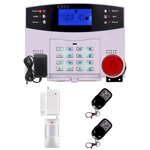 Беспроводной умный дом безопасности GSM сигнализация дом домофон дистанционное управление Автонабор сирена сенсор комплект - Цвет: Option2