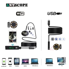 Antscope WIFI 1200P HD Waterproof endoscope camera Hard Tube Borescope Camera Wifi Endoscope Camera And 7mm usb endoscope 19