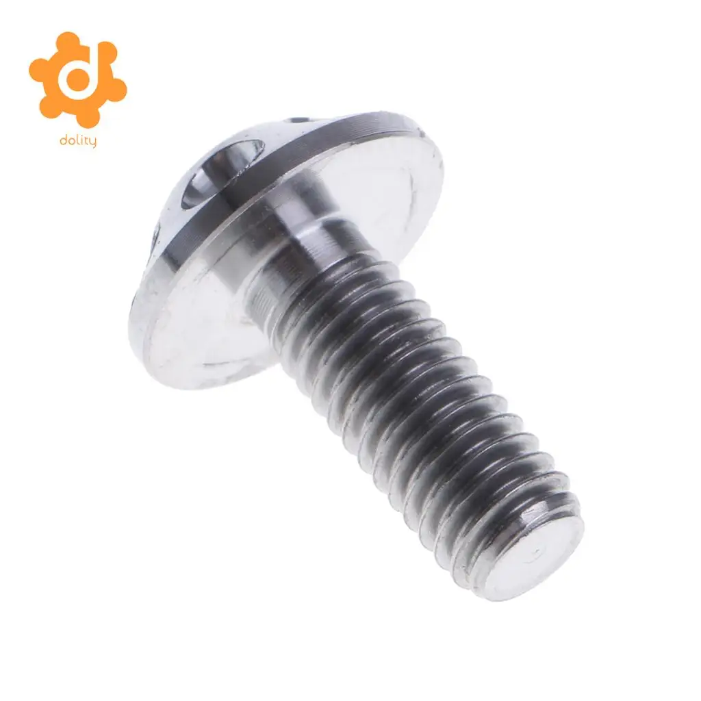 M6 x 15 License Plate Frame Titanium Bolt Screw for Motorcycle Car Auto