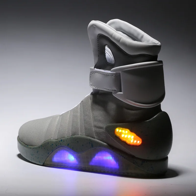 SENTA Future soldiers, мужские баскетбольные кроссовки, ограниченная серия, Светодиодный светящийся светильник, высокие сапоги, USB зарядка, прогулочная обувь 45 46