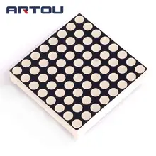 3,75 мм 8*8 точечная матрица с красной подсветкой общий катод