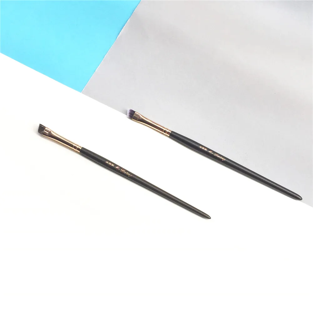 

MyDestiny 048 Angled Liner / 049 Brow Brush - Professional Eyeliner Eyelash Eye Brow Brush - Beauty Makeup Blender Tool