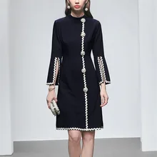 Embroidery Pearls Beading Dress