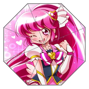 

New Custom smile precure Artwork Umbrella Sunny and Rainy Sunscreen Anti-uv Umbrella #QAZ098K