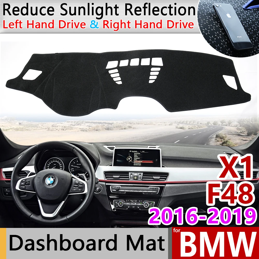 

for BMW X1 F48 2016 2017 2018 2019 Anti-Slip Mat Dashboard Cover Pad Sunshade Dashmat Protect Carpet Anti-UV Car Accessories Rug