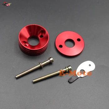 

RED 44mm CNC AIR FILTER VELOCITY STACK BASE GO PED G23LH 23CC Big Foot Go Ped SCOOTER new E-Moto