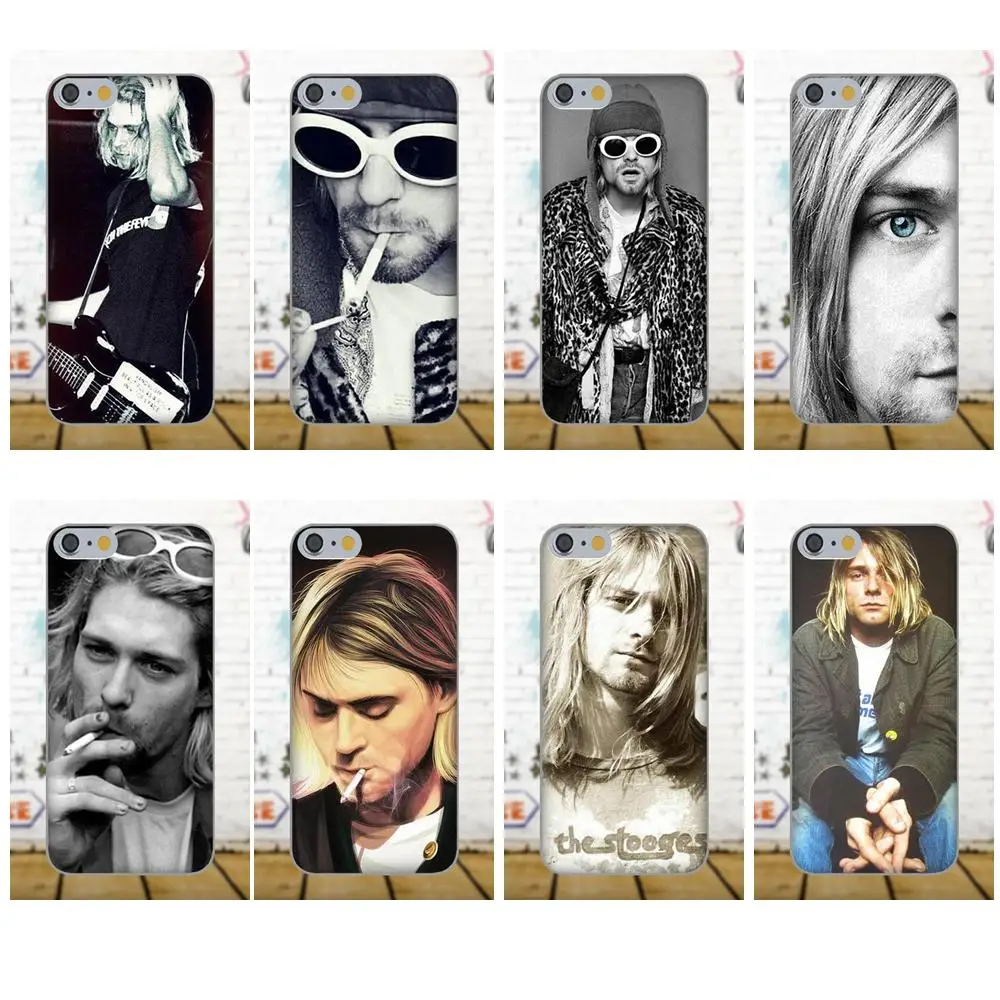 

Nirvana Band Kurt Cobain Soft Protector Cases For Apple iPhone 4 4S 5 5C SE 6 6S 7 8 Plus X Galaxy Grand Core II Prime Alpha