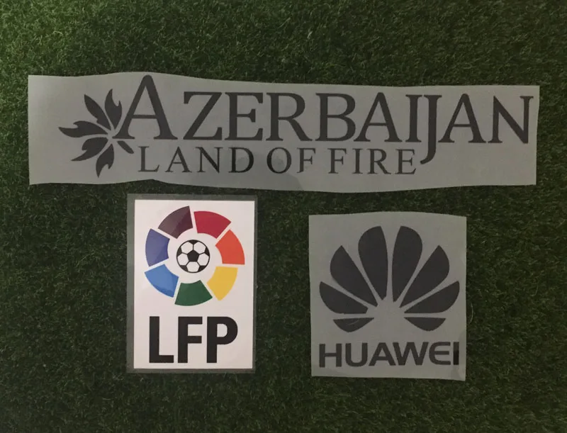 1516 La Liga Lfp и все спонсор Huawei Land нашивка в форме огня Griezmann теплопередача футбольный