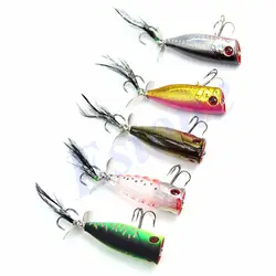 Пропеллеры Перо Поппер приманки Crankbait Sharp крюк снасти высоких частот Рыболовные приманки S12