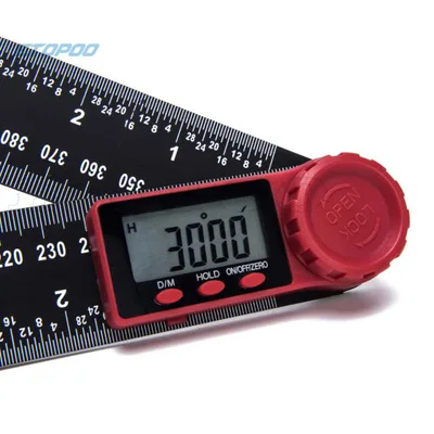 0-200 мм 0-300 мм углеродное волокно цифровая угловая линейка Инклинометр электронный Гониометр угломер измерительный инструмент