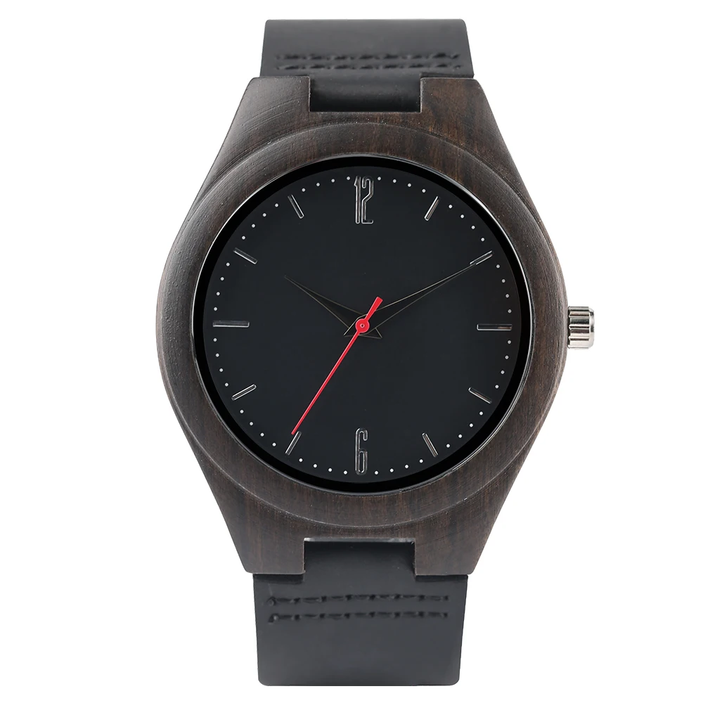 Nature Wood Simple Men Bamboo Watch Cool Casual Genuine Leather Band Strap Wrist Watches Quartz Women Gift Relogio Masculino (1)
