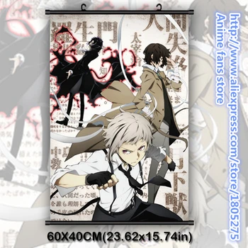 

Bungo Stray Dogs Osamu Dazai & Atsushi Nakajima Cool Japanese Anime Wall Scroll Poster Home Decor Bedroom decorative painting